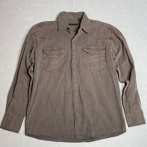 Roper Men's Brown Button Down Shirt